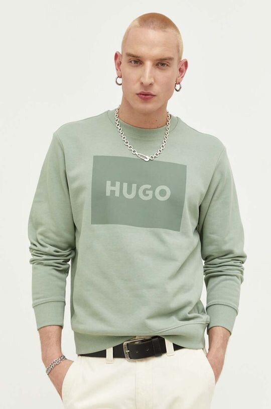

Толстовка HUGO из хлопка Hugo, зеленый