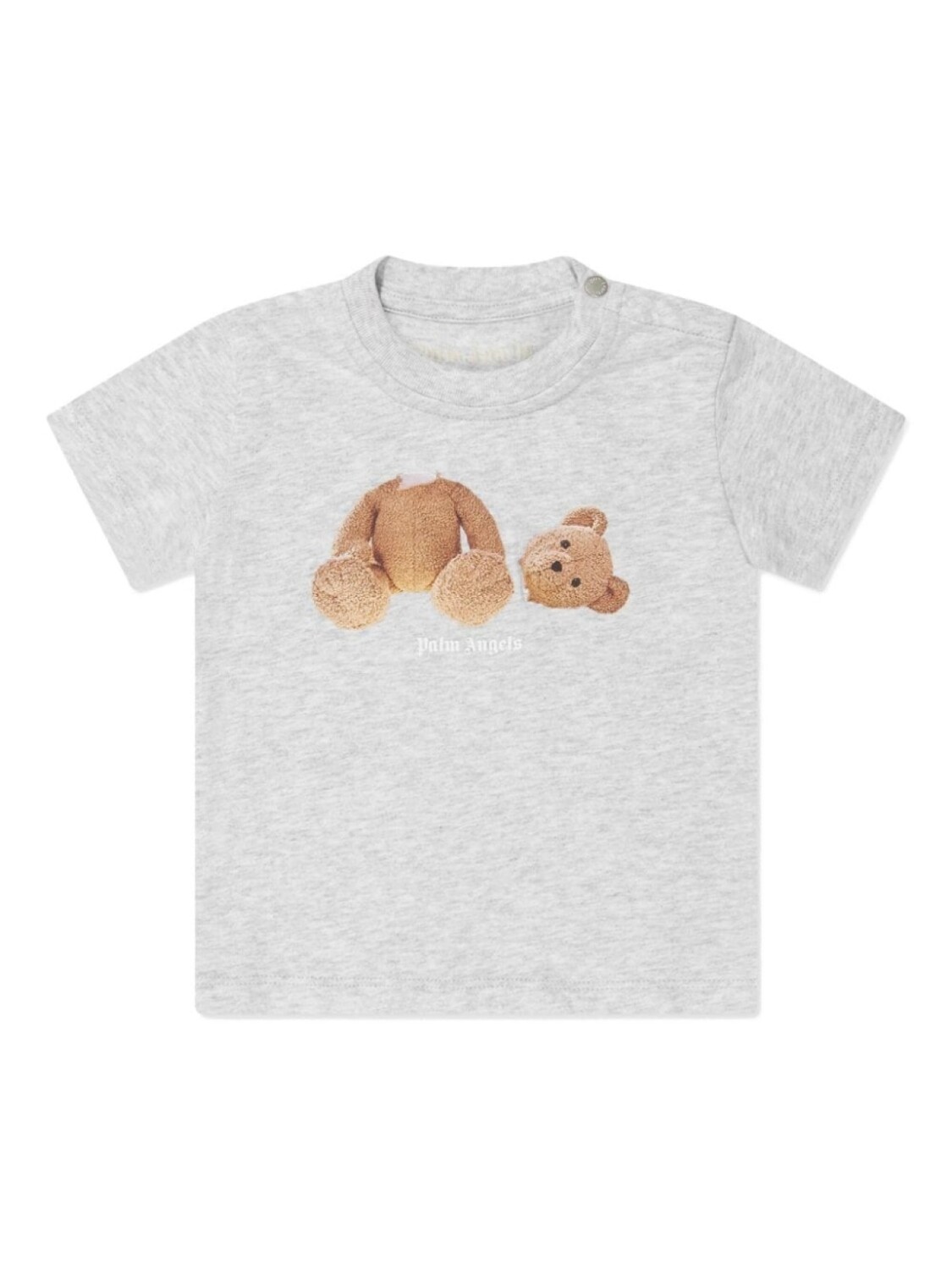 

Palm Angels Kids футболка с принтом Bear, серый