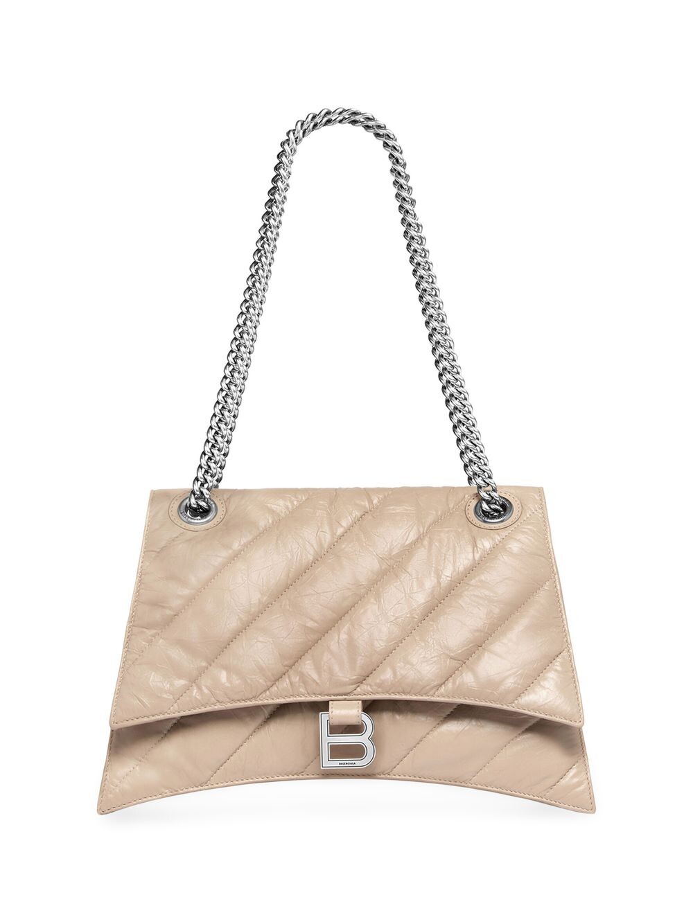 

Стеганая сумка Crush среднего размера с цепочкой Balenciaga, коричневый