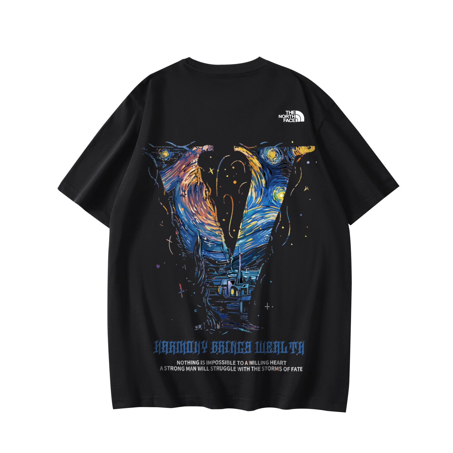

Футболка унисекс черная The North Face, черный