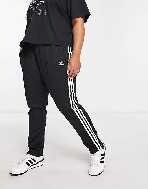 

Черные узкие джоггеры adidas Originals Plus Adicolor