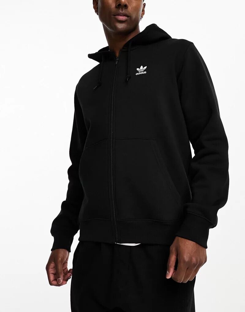 

Черная толстовка с капюшоном adidas Originals