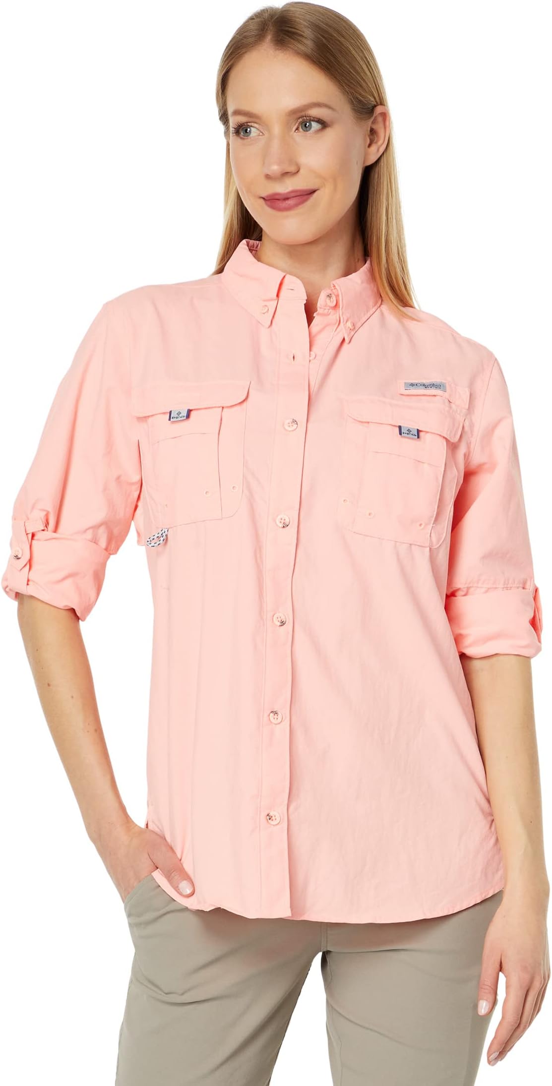 Рубашка Bahama L/S Columbia, цвет Tiki Pink