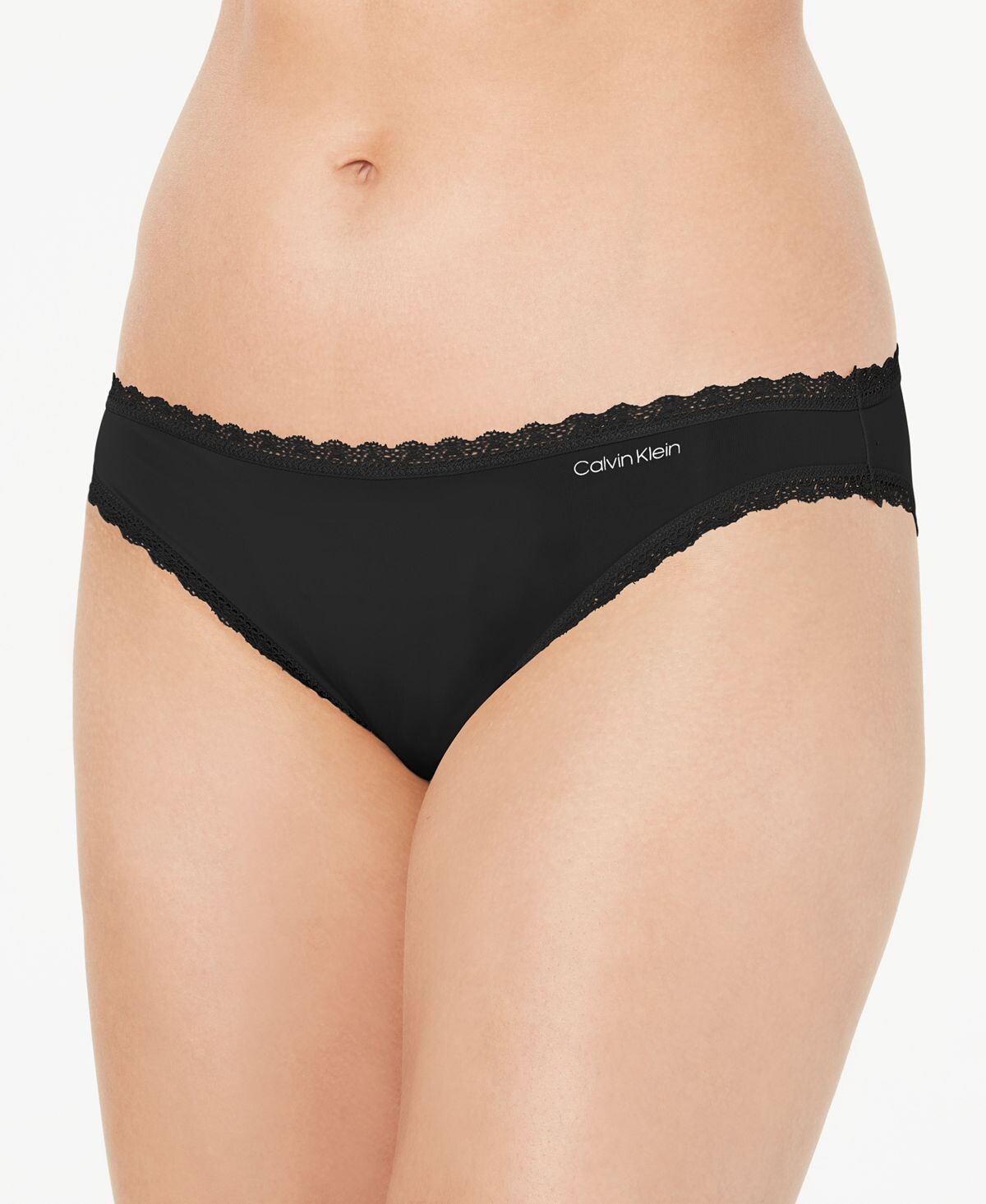 

Женское нижнее белье бикини с кружевной отделкой QD3706 Calvin Klein, черный