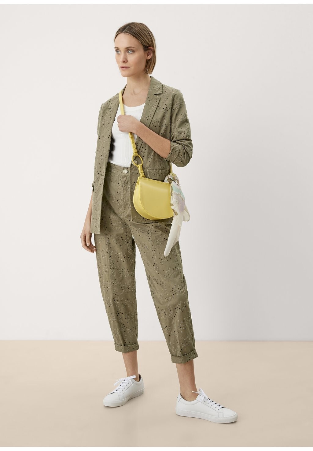 

Блейзер s.Oliver, цвет dusty olive embroi
