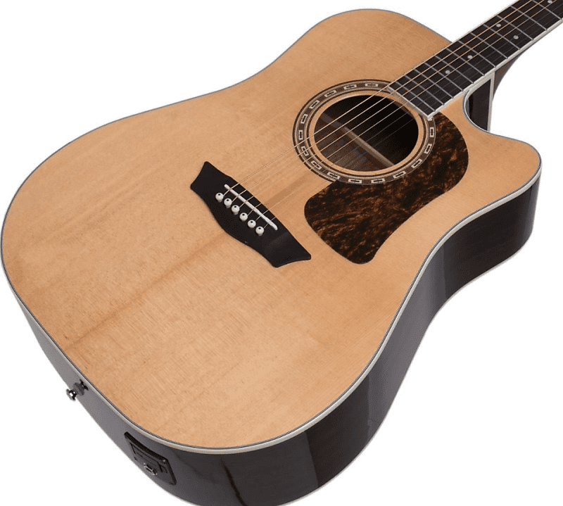 Акустическая гитара Washburn HD20SCE Heritage 20 Series Dreadnought Cutaway Spruce Top 6-String Acoustic-Electric Guitar