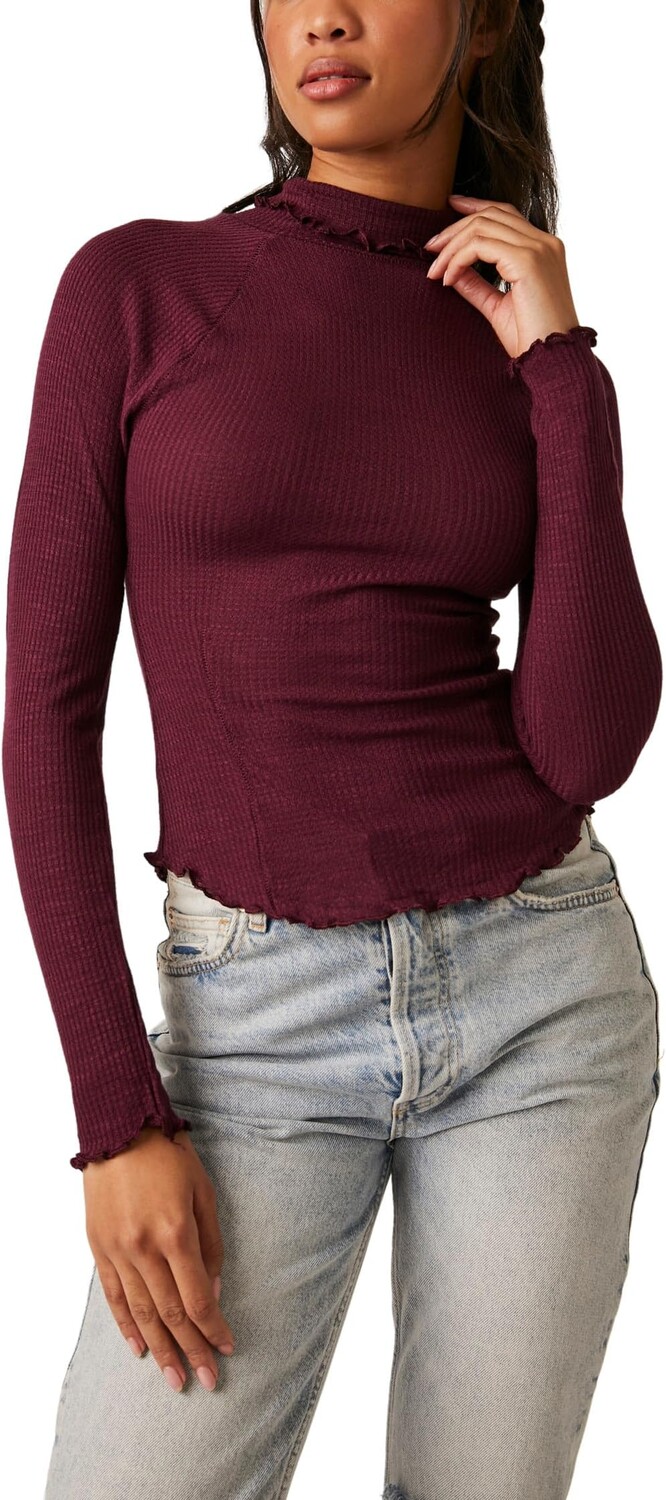 

Сделайте это легко Термальный Free People, цвет Precious Wine