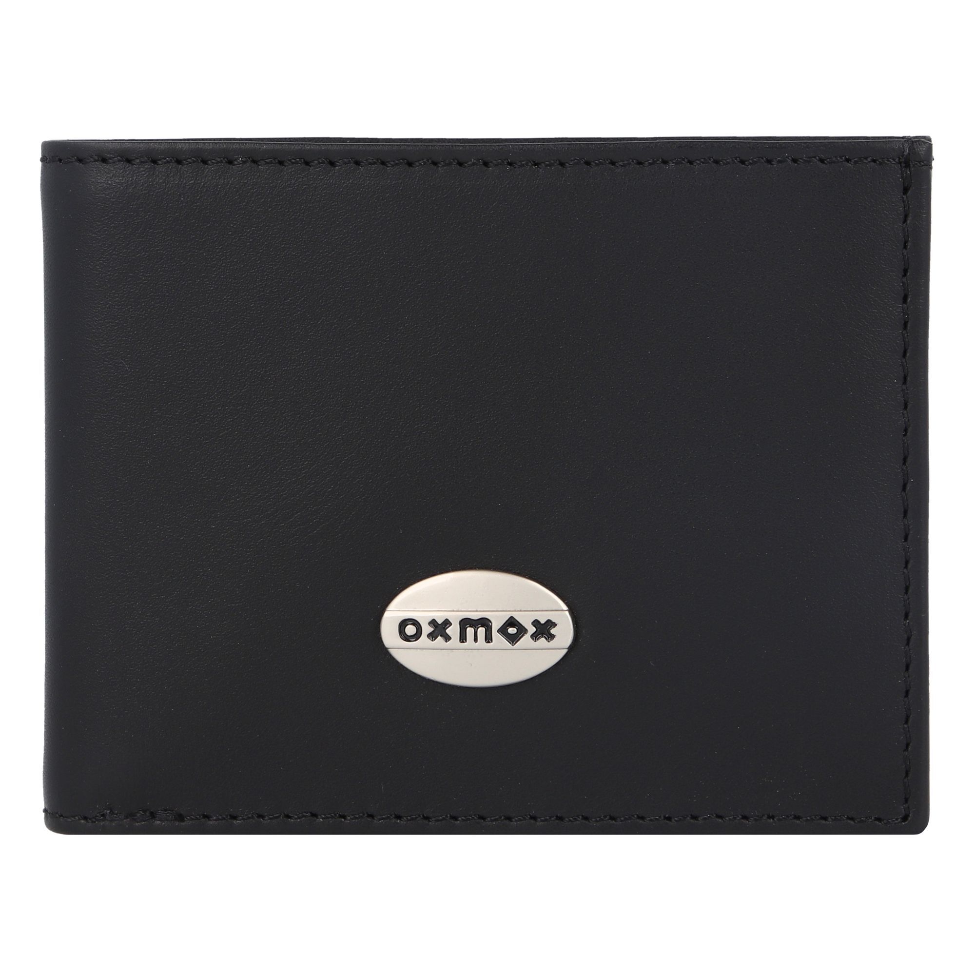 Кошелек oxmox Leather RFID Schutz Leder 10.5 см, черный