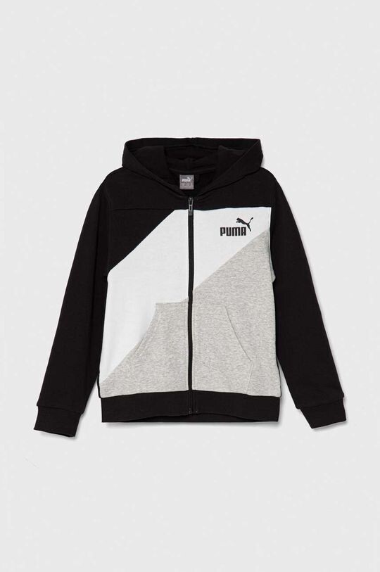 

Puma Детская толстовка POWER Colorblock Full-Zip TR, черный