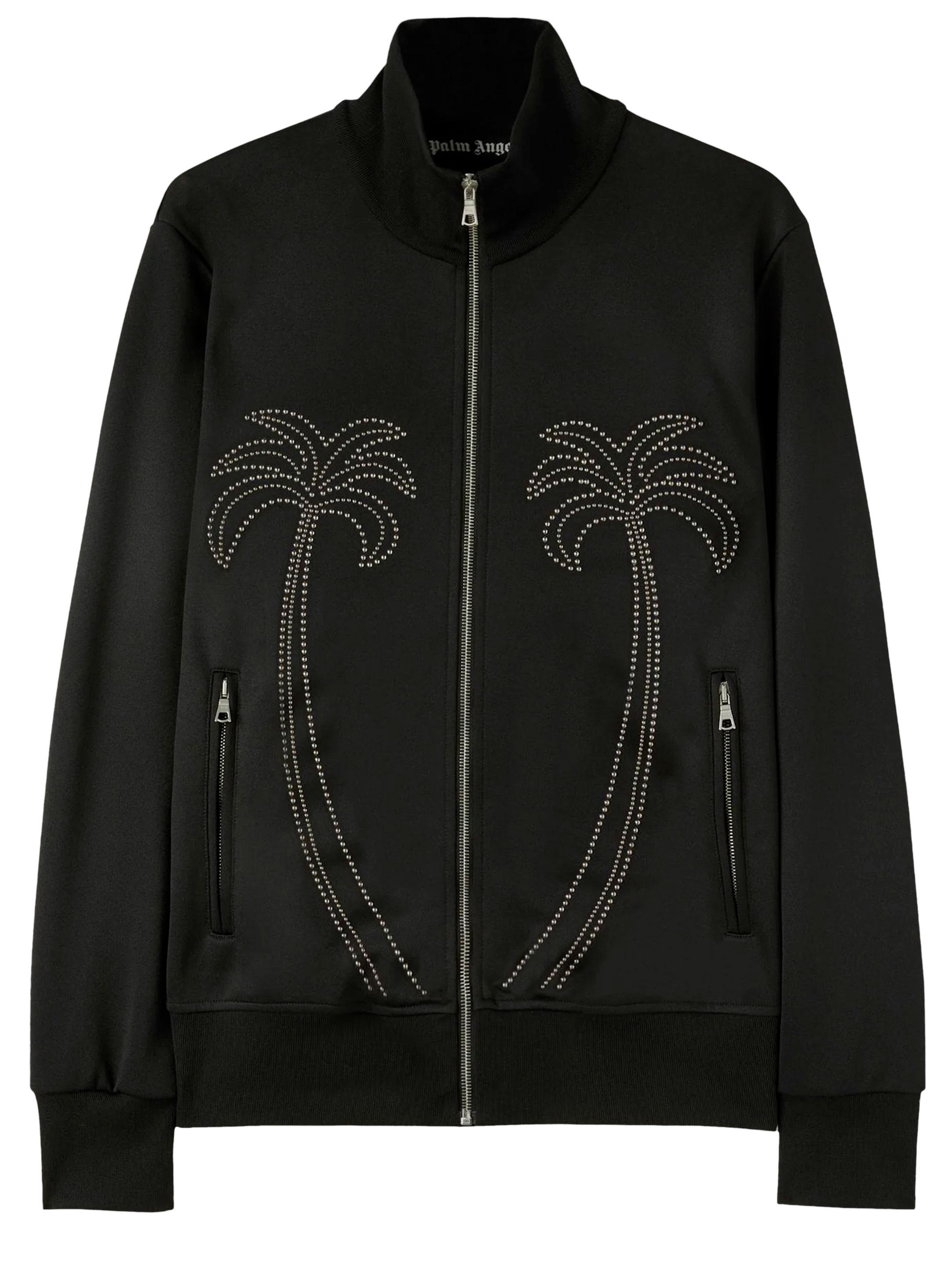 Куртка Palm Angels Milano track, черный спортивная куртка с вышивкой пайетками palm angels цвет grey off white