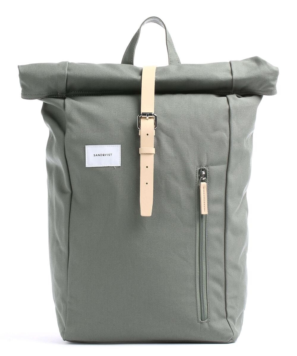 Рюкзак Ground Dante Rolltop 16 дюймов из переработанного полиэстера Sandqvist, зеленый рюкзак ground dante vegan rolltop из переработанного полиэстера sandqvist синий