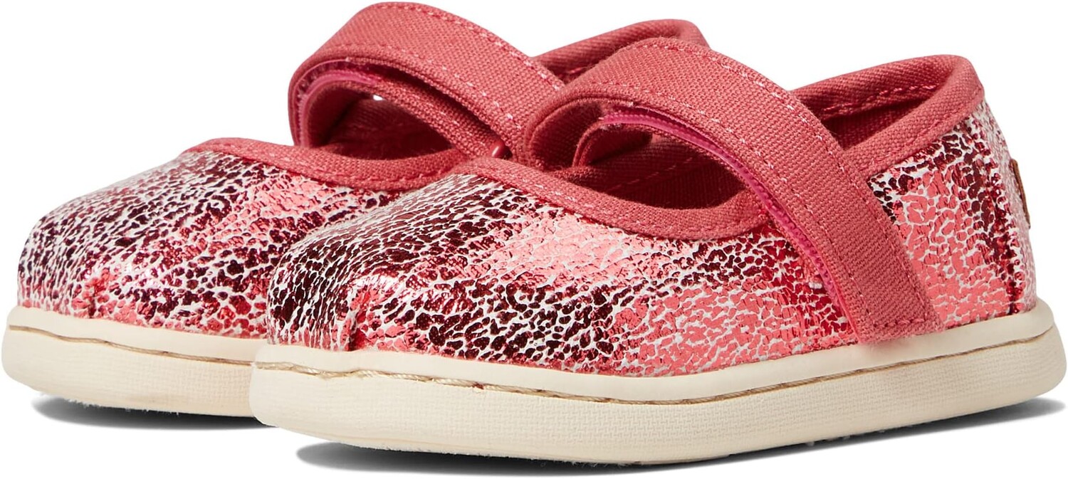 

Балетки Crackle Foil Tiny Mary Jane TOMS, цвет Dark Rose