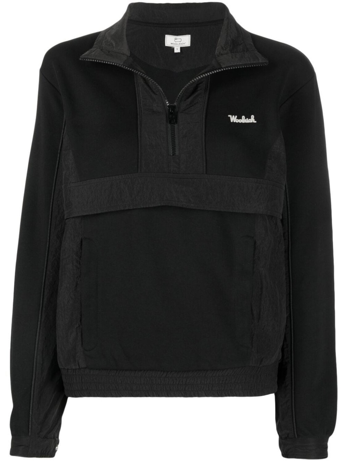 

Woolrich толстовка с нашивкой-логотипом, черный
