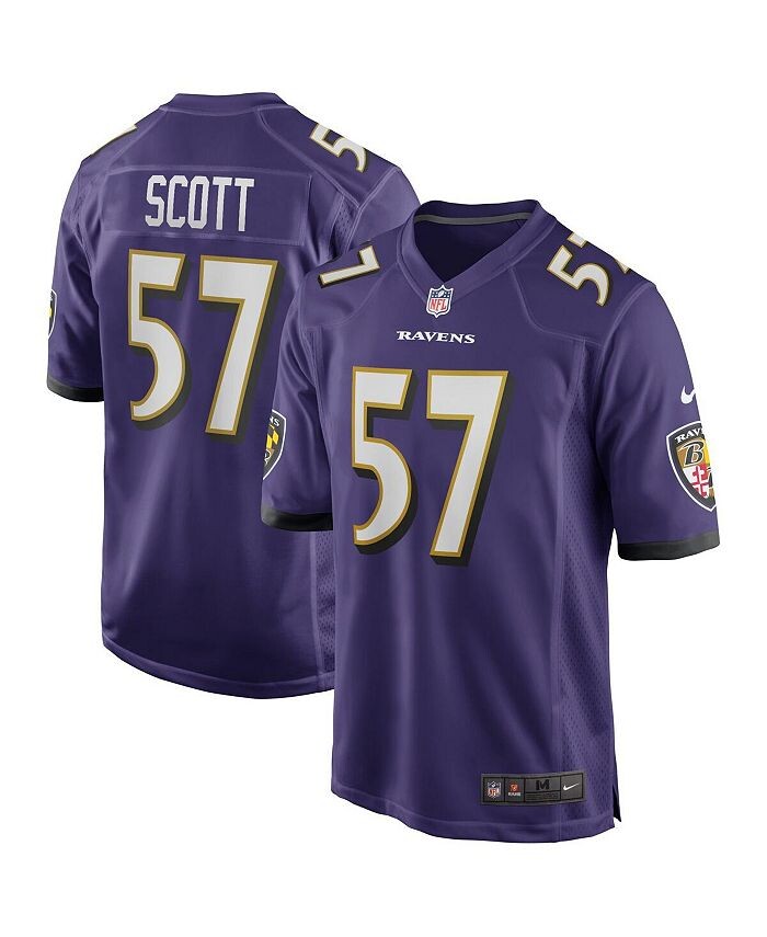 

Мужская фиолетовая майка для пенсионеров Bart Scott Baltimore Ravens Game Nike, фиолетовый
