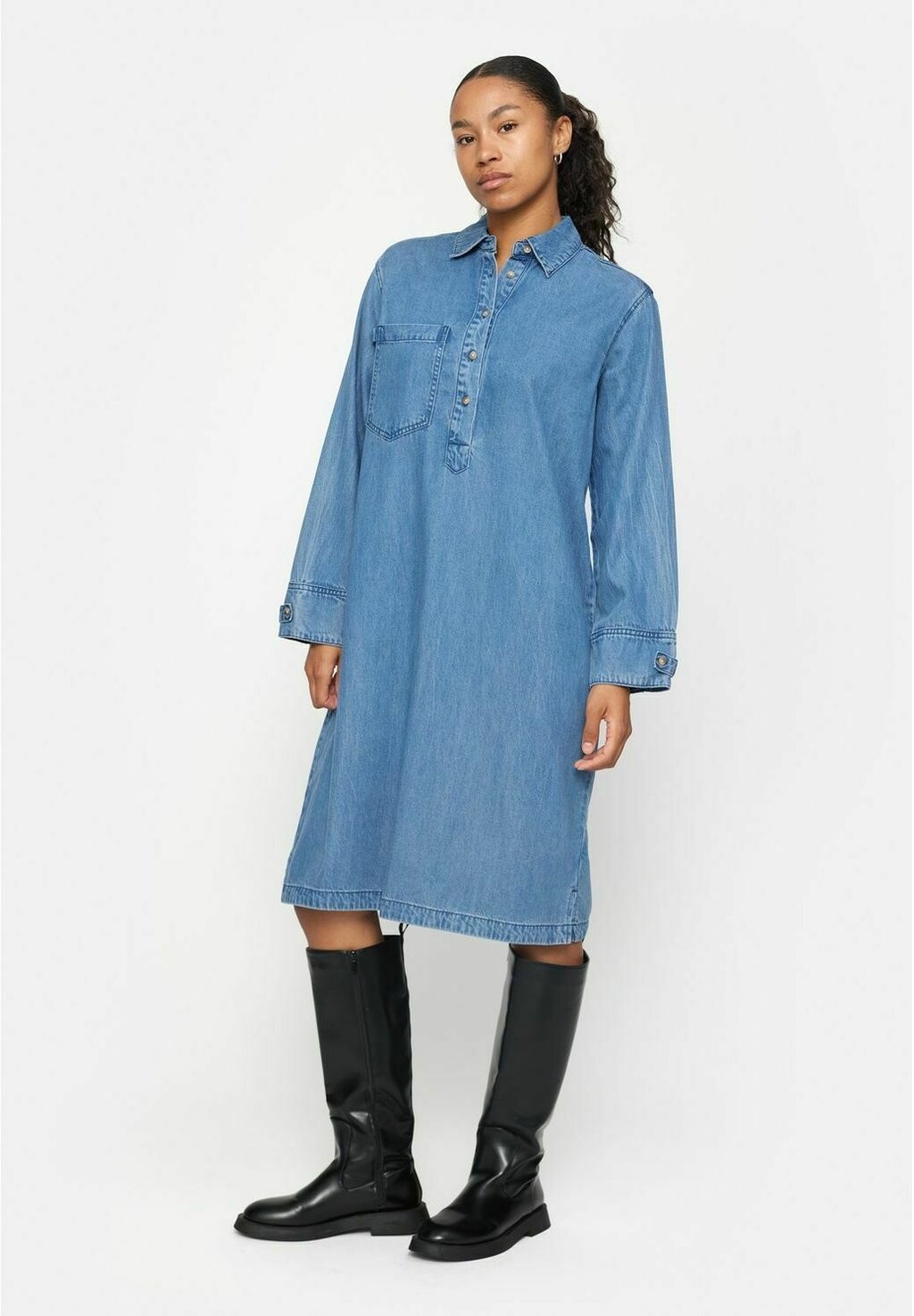 

Платье Vaquero Soft Rebels СРЛИЛА, средний синий, цвет medium blue wash