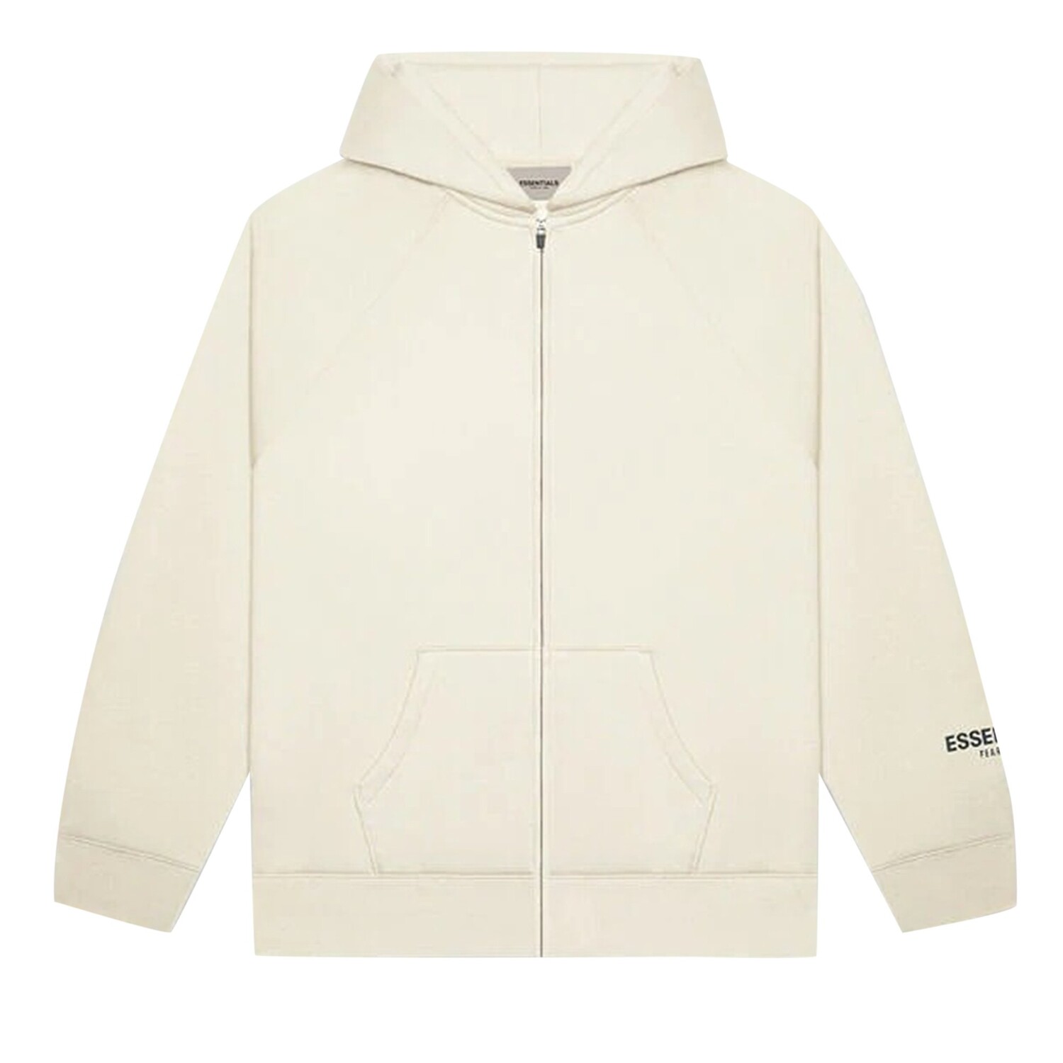 

Толстовка с капюшоном на молнии Fear of God Essentials, кремового цвета, Бежевый