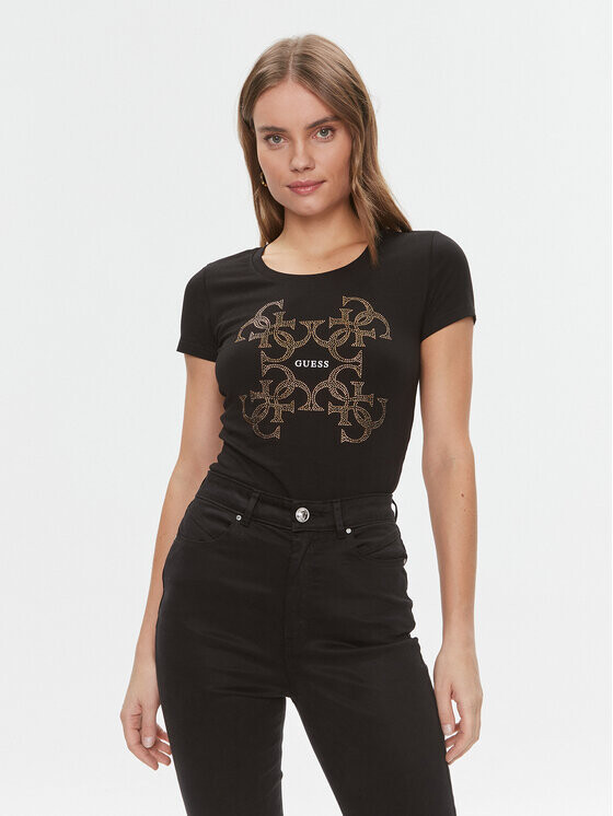 

Футболка узкого кроя Guess, черный