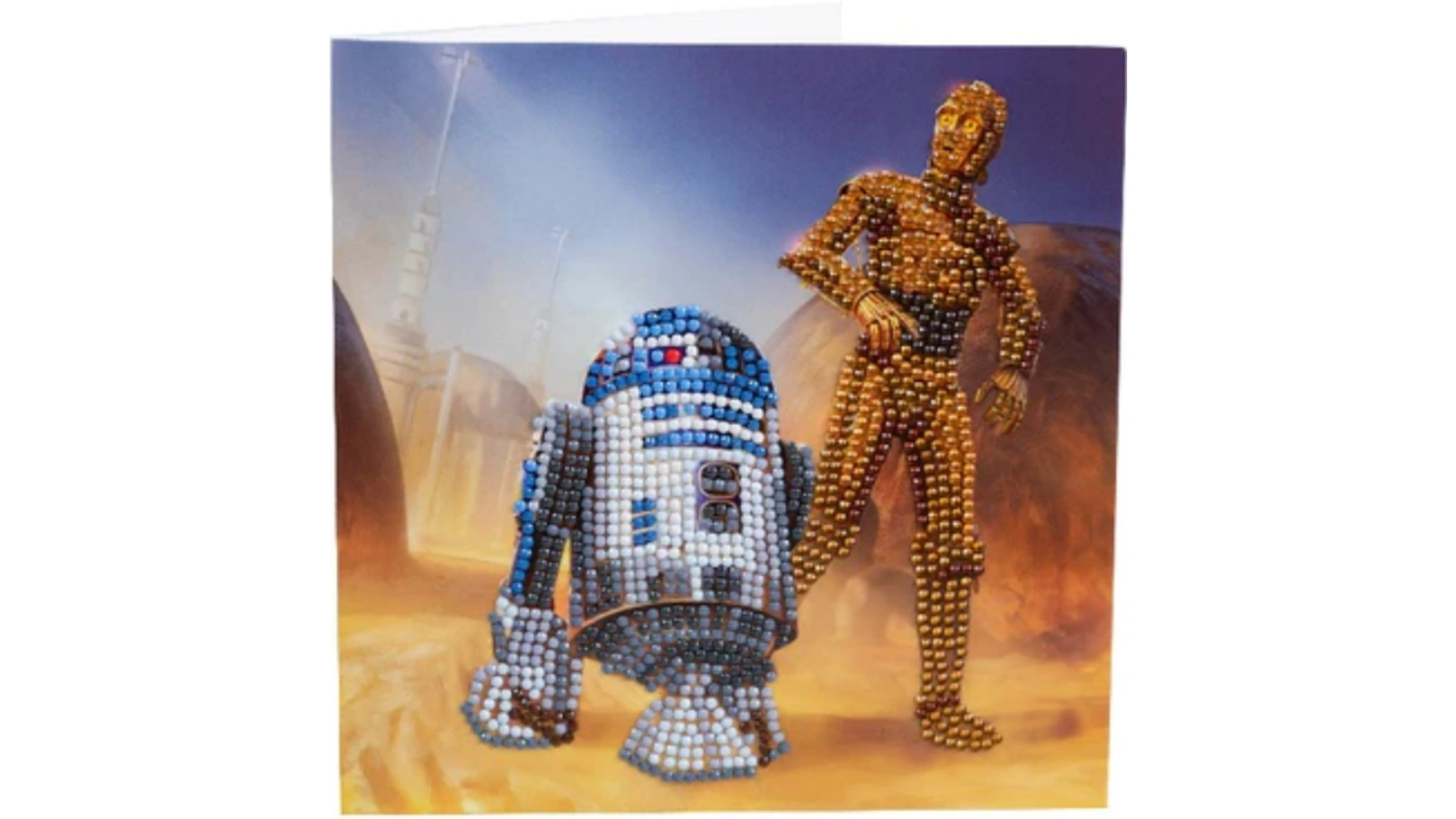 Craft Buddy Crystal Art Алмазная картина R2-D2 и C-3PO 18x18см Кристаллическая художественная открытка наш код ремесло профессия искусство