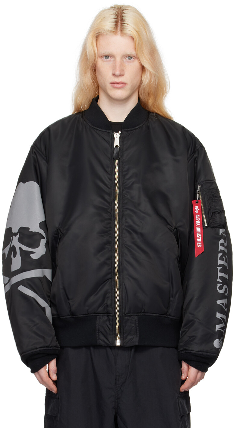 

Черный бомбер Alpha Industries Edition MA-1 Mastermind World