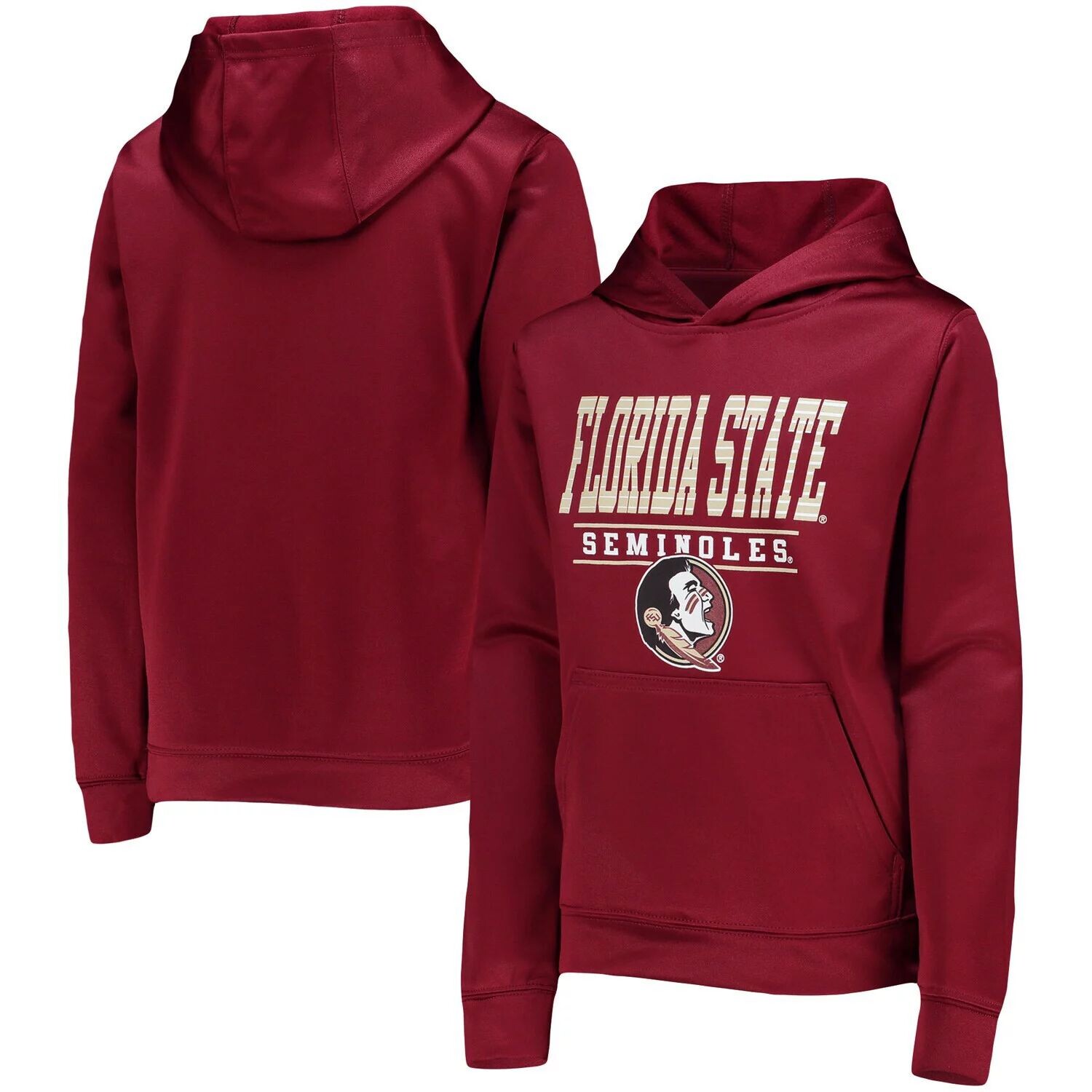 

Пуловер с капюшоном Youth Garnet Florida State Seminoles Fast Outerstuff