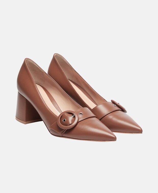 

ТУфли лодочки Gianvito Rossi, коньяк