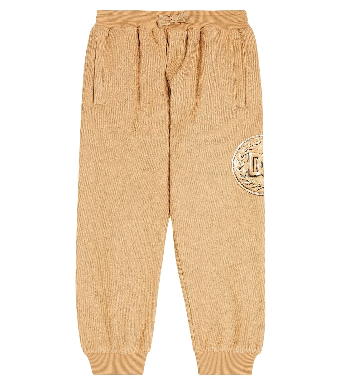 

Спортивные брюки из хлопкового джерси с логотипом Dolce&Gabbana Kids, коричневый