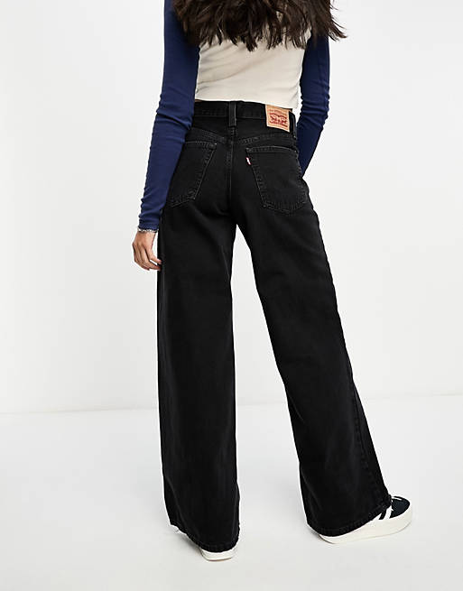 Черные мешковатые широкие джинсы Levi's '94 цена и фото