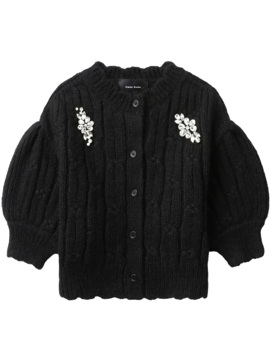 

Simone Rocha кардиган с кристаллами, черный