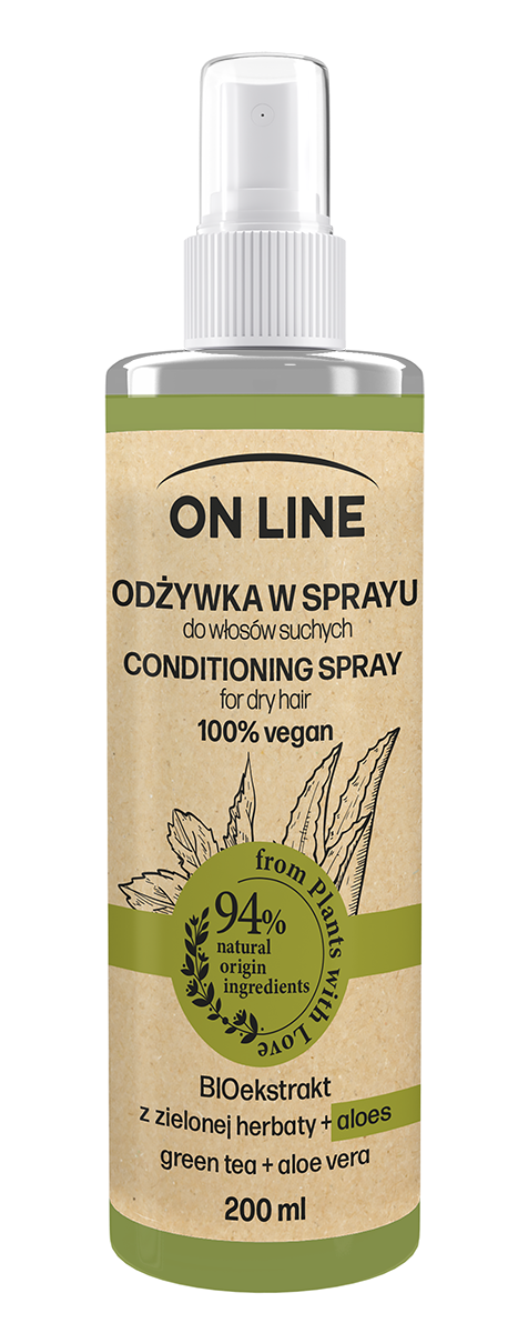 Экспресс-спрей-кондиционер для волос On Line From Plants With Love, 200 мл