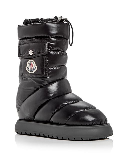 

Женские стеганые ботинки Gaia для холодной погоды Moncler, цвет Black
