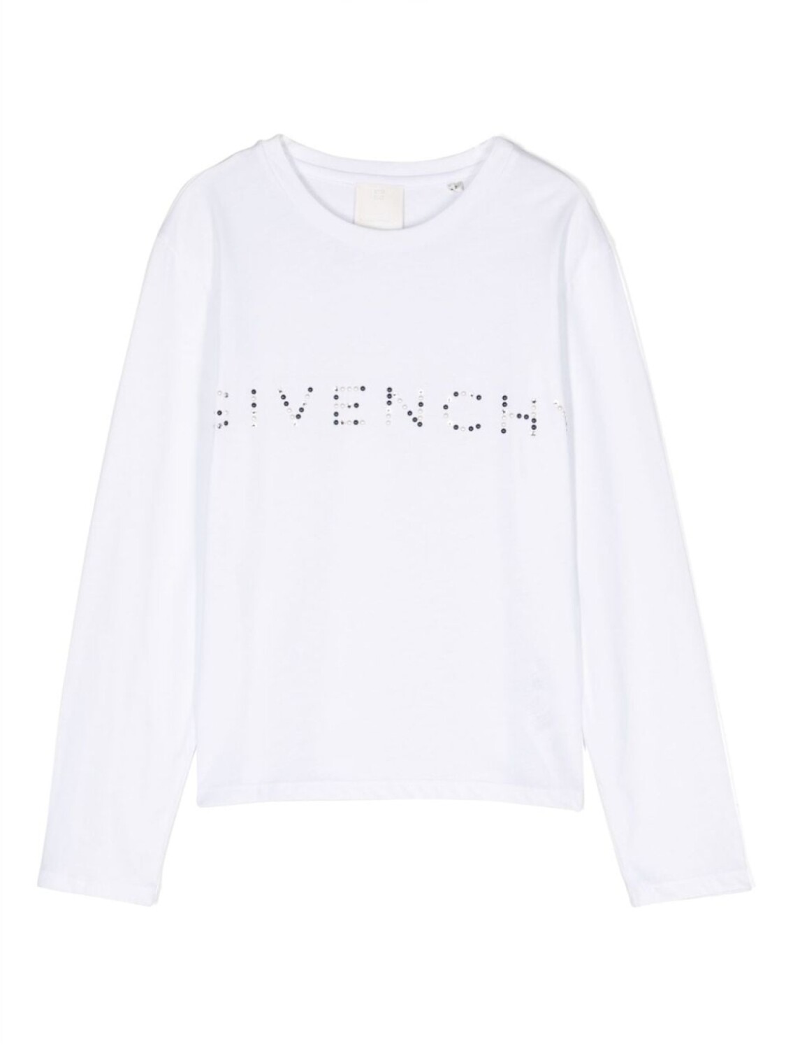 

Givenchy Kids футболка с декорированным логотипом, белый