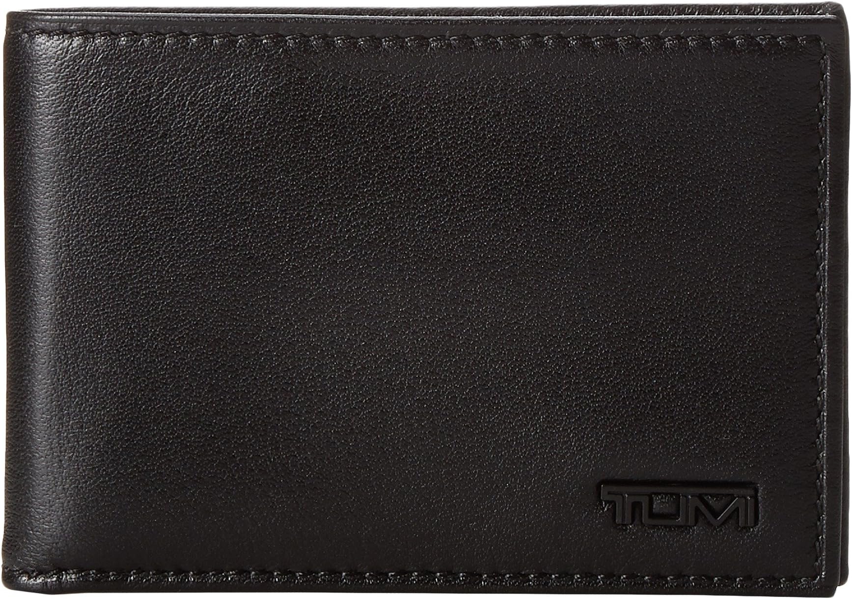 Delta - Тонкий одинарный кошелек в бумажнике Tumi, черный