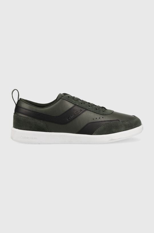 

Кожаные кроссовки HM0HM00851 LOW TOP LACE UP LTH MIX Calvin Klein, зеленый