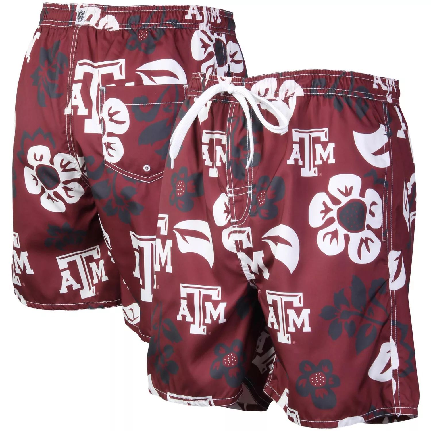 цена Мужские плавки с цветочным логотипом Wes & Willy Maroon Texas A&M Aggies