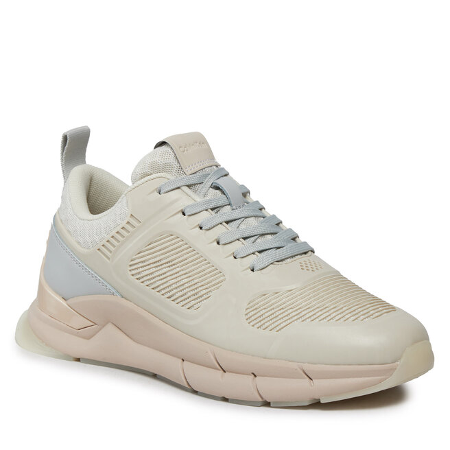 Кроссовки Calvin Klein LaceUp Runner, белый кроссовки calvin klein jeans new retro runner laceup wheat fields