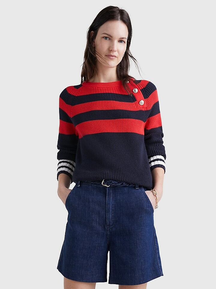 

Полосатый свитер реглан Tommy Hilfiger