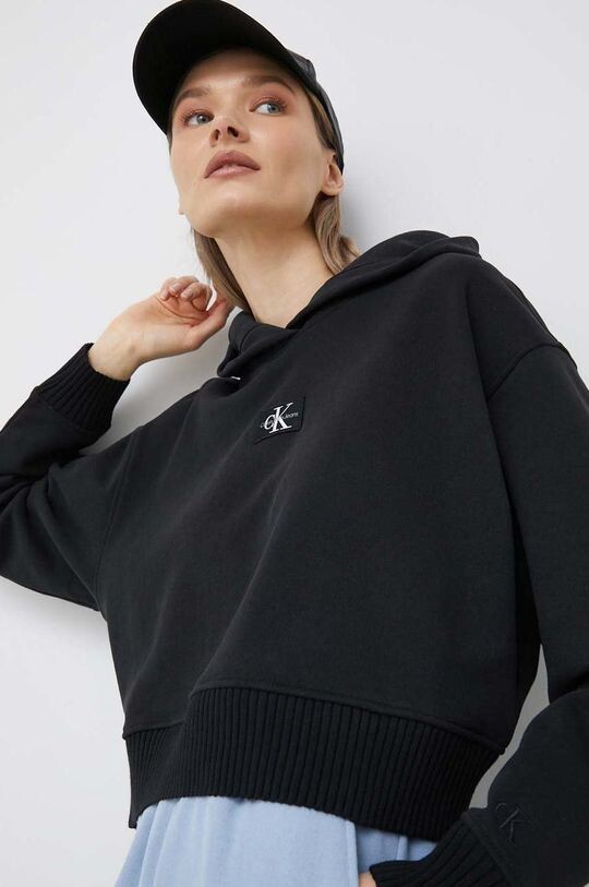 

Хлопковая толстовка Calvin Klein Jeans, черный