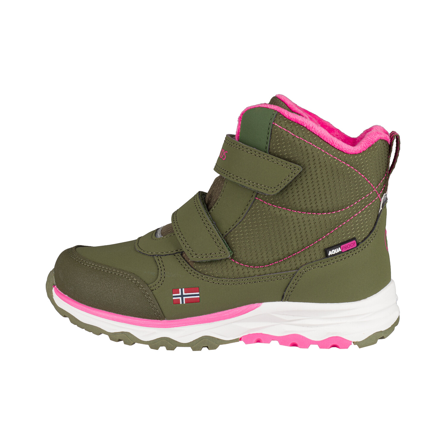 

Кроссовки Trollkids Winterschuhe Hafjell, цвет Dunkle Olive/Hellmagenta