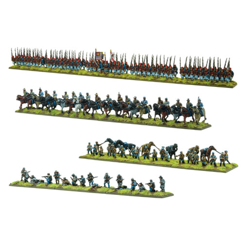 Фигурки Black Powder Epic Battles – American Civil War Confederate Cavalry & Zouaves Brigade