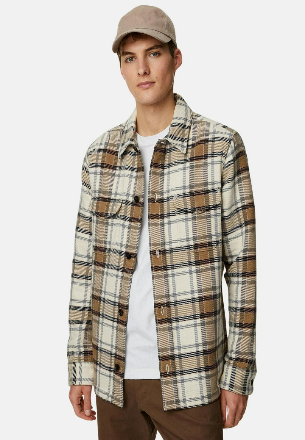 Легкая куртка CHECK DOUBLE FACED Marks & Spencer, цвет neutral