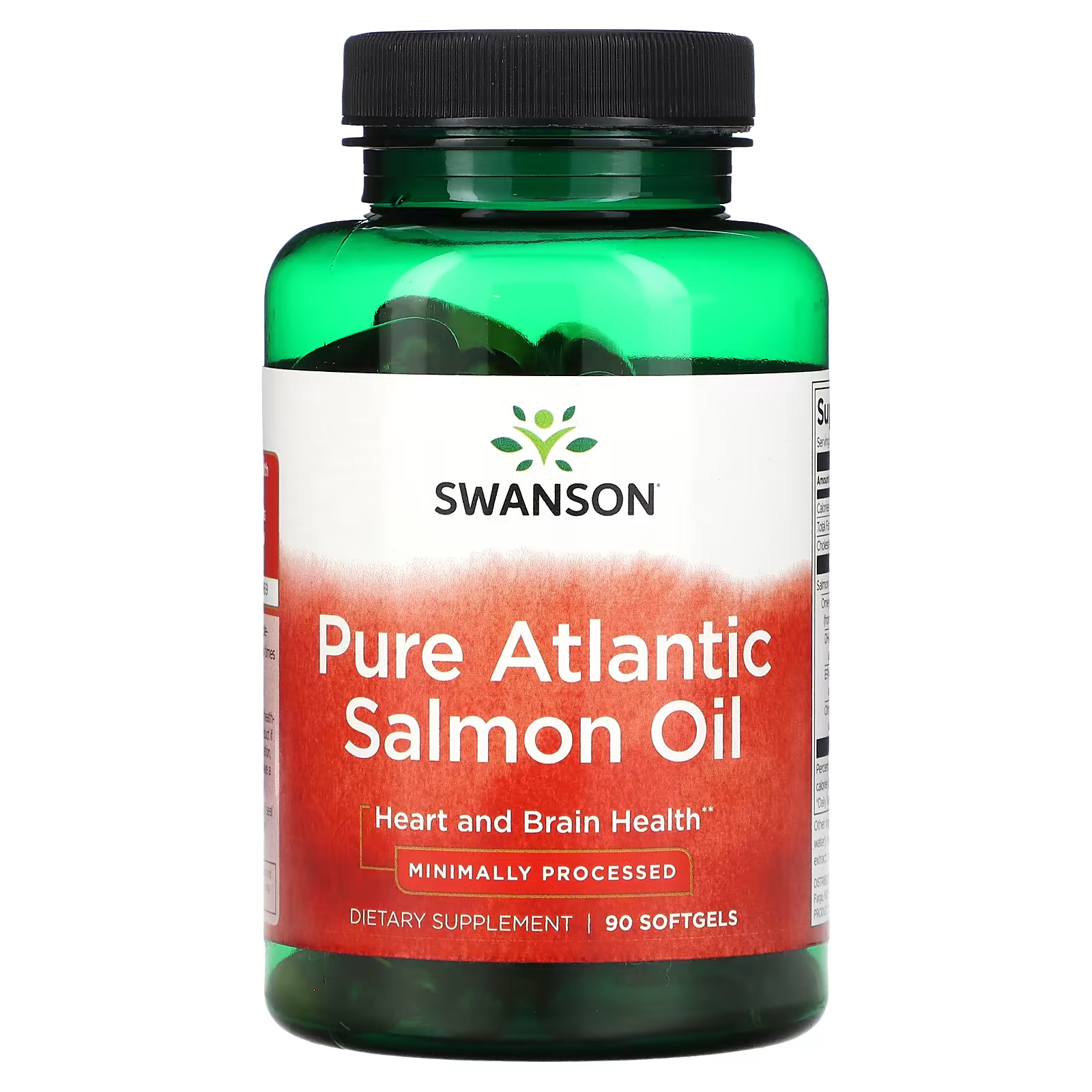 Swanson Pure Масло атлантического лосося, 90 мягких таблеток лецитин подсолнечника swanson 90 мягких таблеток