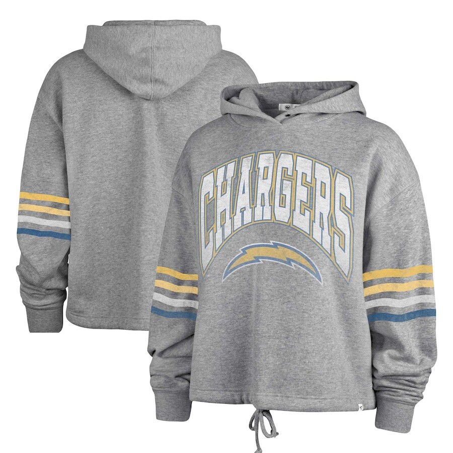 

Пуловер с капюшоном 47 Los Angeles Chargers, серый