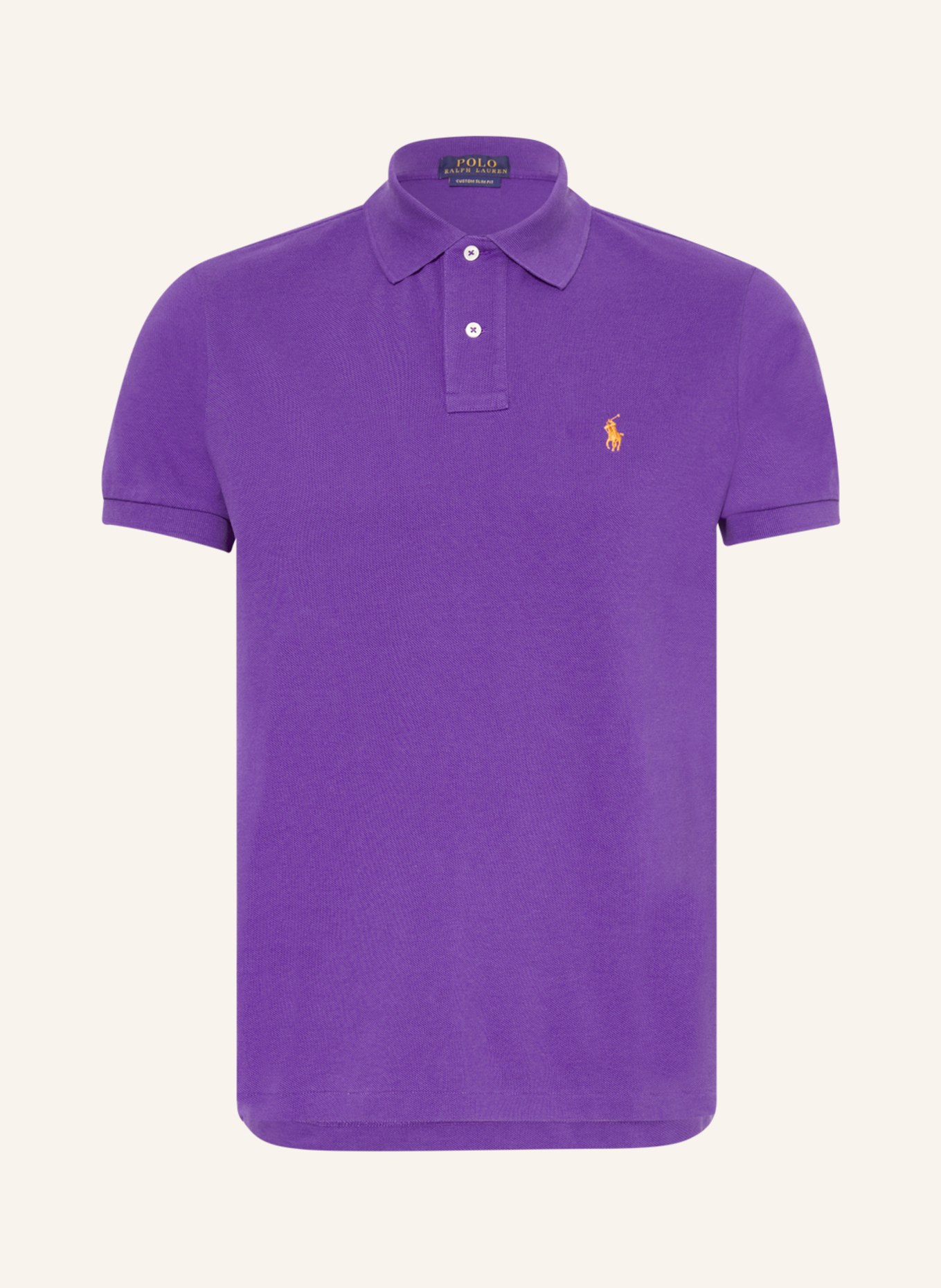 

Рубашка поло POLO RALPH LAUREN Piqué Custom Slim Fit, фиолетовый