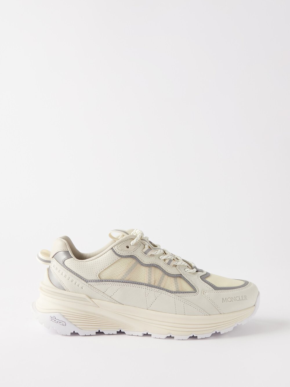 

Кожаные кроссовки lite runner Moncler, белый