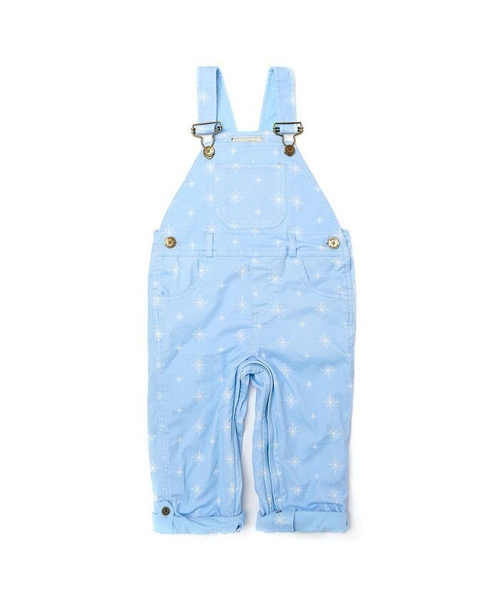 

Детские комбинезоны ледяного синего цвета со снежинками Dotty Dungarees, синий