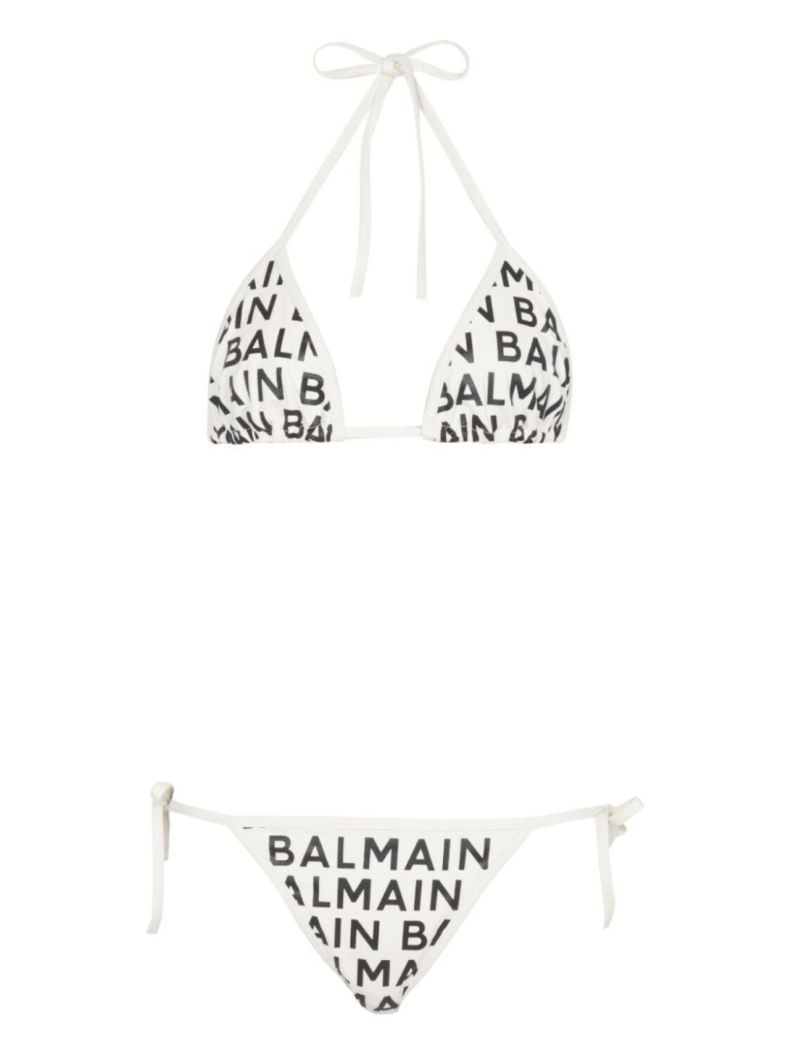 

Balmain бикини с треугольными чашками и логотипом, белый