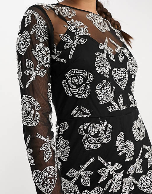 

Эксклюзивный широкий комбинезон с блестящим сердцем Lace & Beads