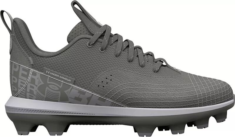 

Детские бейсбольные бутсы Under Armour Harper 7 из ТПУ, серый/белый