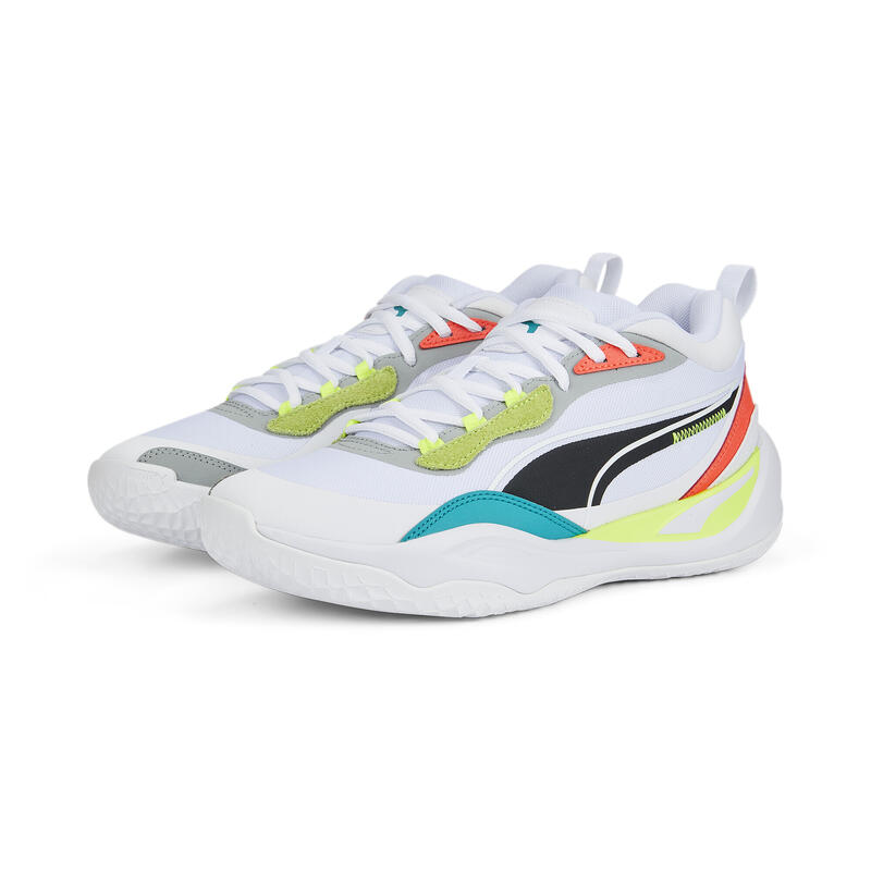 

Баскетбольные кроссовки Playmaker Pro PUMA White Fiery Coral Orange, цвет blanco