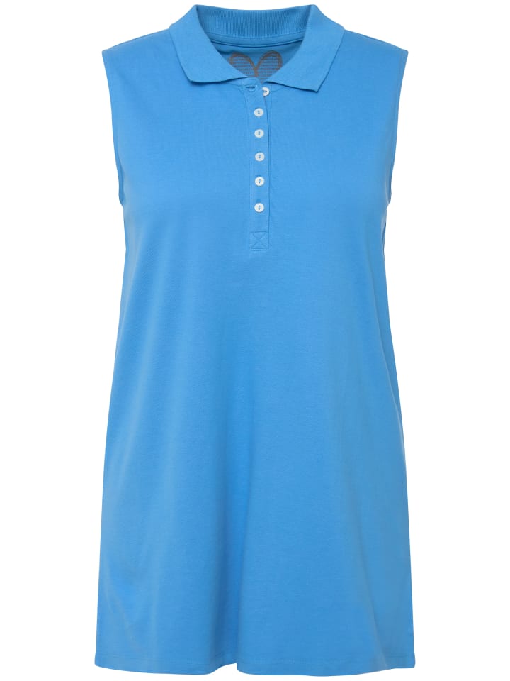 

Футболка Ulla Popken Poloshirt, цвет himmelblau